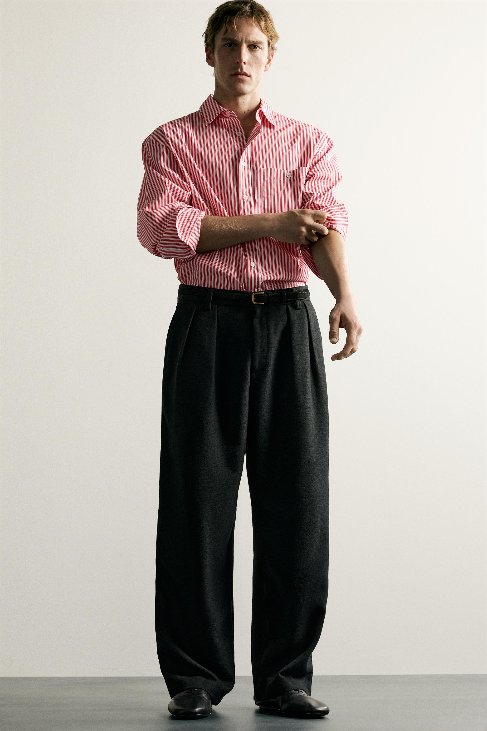 CHEMISE BOXY FIT À RAYURES